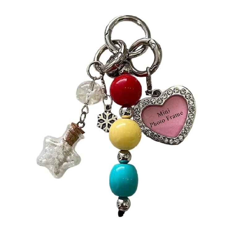 Elegant Beaded Bowknot Keychain Accessory Portable for Women Handbags Phone Charm Trendy Styles Special Gifts Ideas