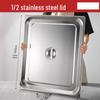 Handon GN 2/1 Extra Thick Stainless Steel Triple Compartment Food Pan