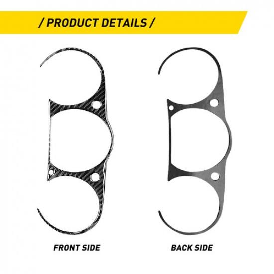 For Nissan 2003-2009 Carbon Fiber Interior Trument Cluster Panel Cover 1Pcs