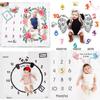 Baby Monthly Milestone Photo Props Background Blanket Unisex Photo Accessories