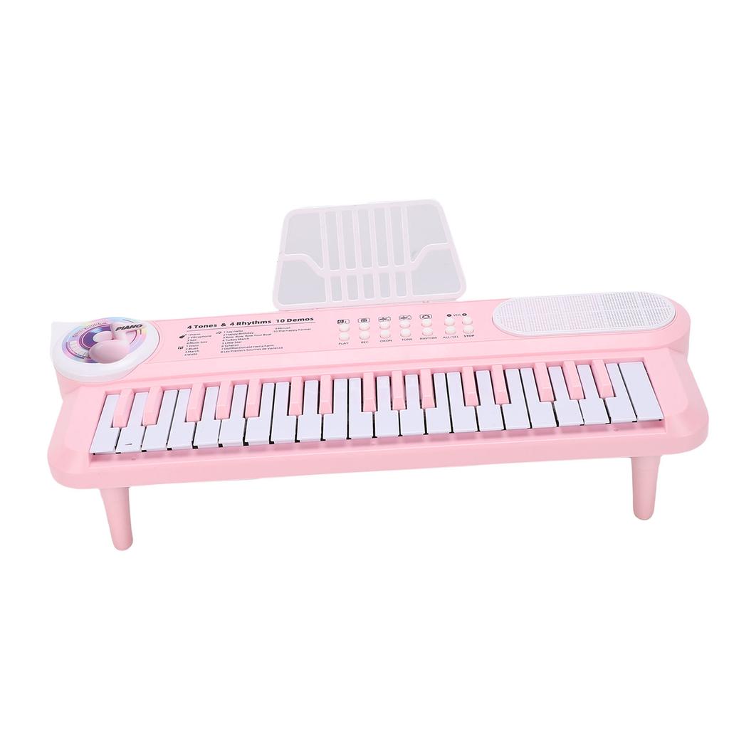 37 Keys Kids Key Piano Digital Electric Piano Keyboard with Microphone Multiple Sounds Rhythms for Beginners