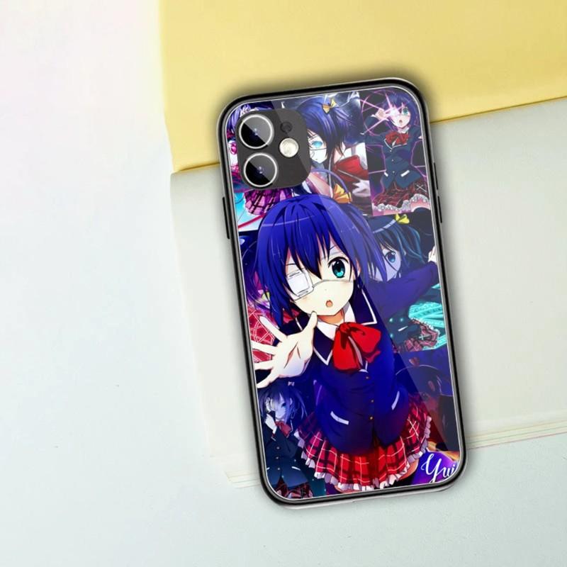 Demo Koi Ga Shitai Handyhülle für IPhone 14 13 12 11 XS X 8 7 6 Plus Mini Pro Max SE 2022 Schwarz PC TPU Glas Handyhülle