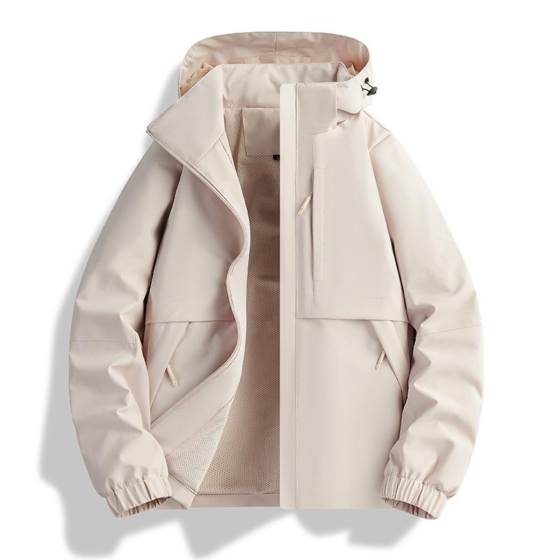 New Spring Single-flush Outdoor Sports and Leisure Jacket Thin Men's Style Windproof and Waterproof