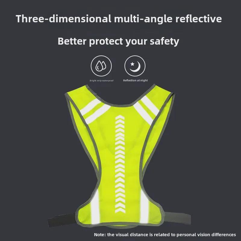 Cross-Border Reflective Cycling & Sports Vest for Night Running