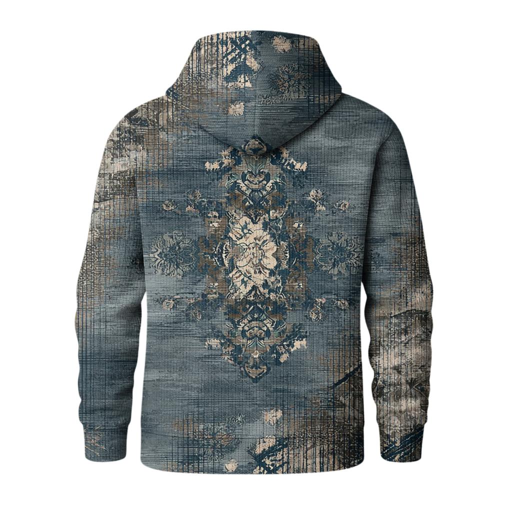 Men's Knit Hooded Sweatshirt Casual Long-Sleeve Sweatshirt