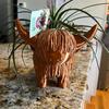 Creative - Cattle Flowerpot Statue Resin Handicraft Ornaments Home Garden Garden Study Ornaments