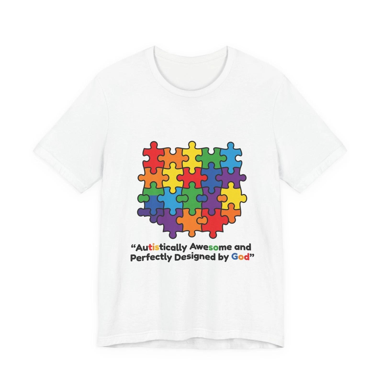 Autistic Pride Puzzle Heart Tee | autism acceptance, neurodiversity S
