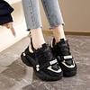 Platform Sneakers Women's 2 New Autumn Feet Small Black Soft Sole Dad