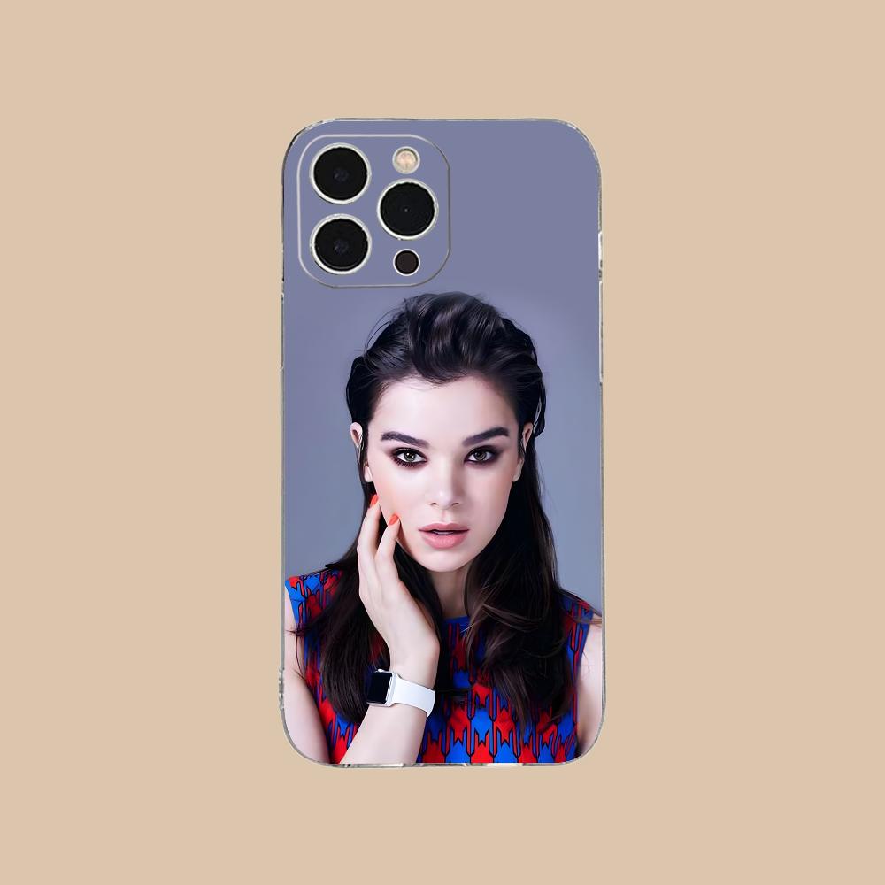 Hailee Steinfeld Clear TPU Mobile Case for iPhone 17 16 15 14 13 12 11 X XR XS Air Pro Max Plus Mini Colorful Cover
