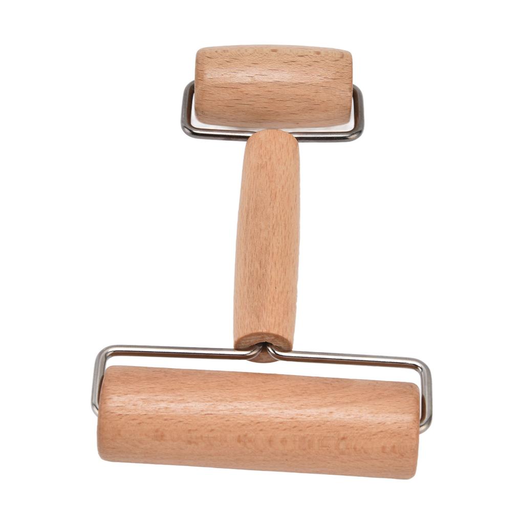 Tehnologie de acoperire a rolei de aluat, lustruire exterioară, prindere confortabilă, rolă de pizza din material lemnos