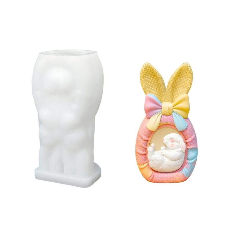 

Food Grade Silicone Rabbits Ear Candle Mould For Craft And Decorative Candle