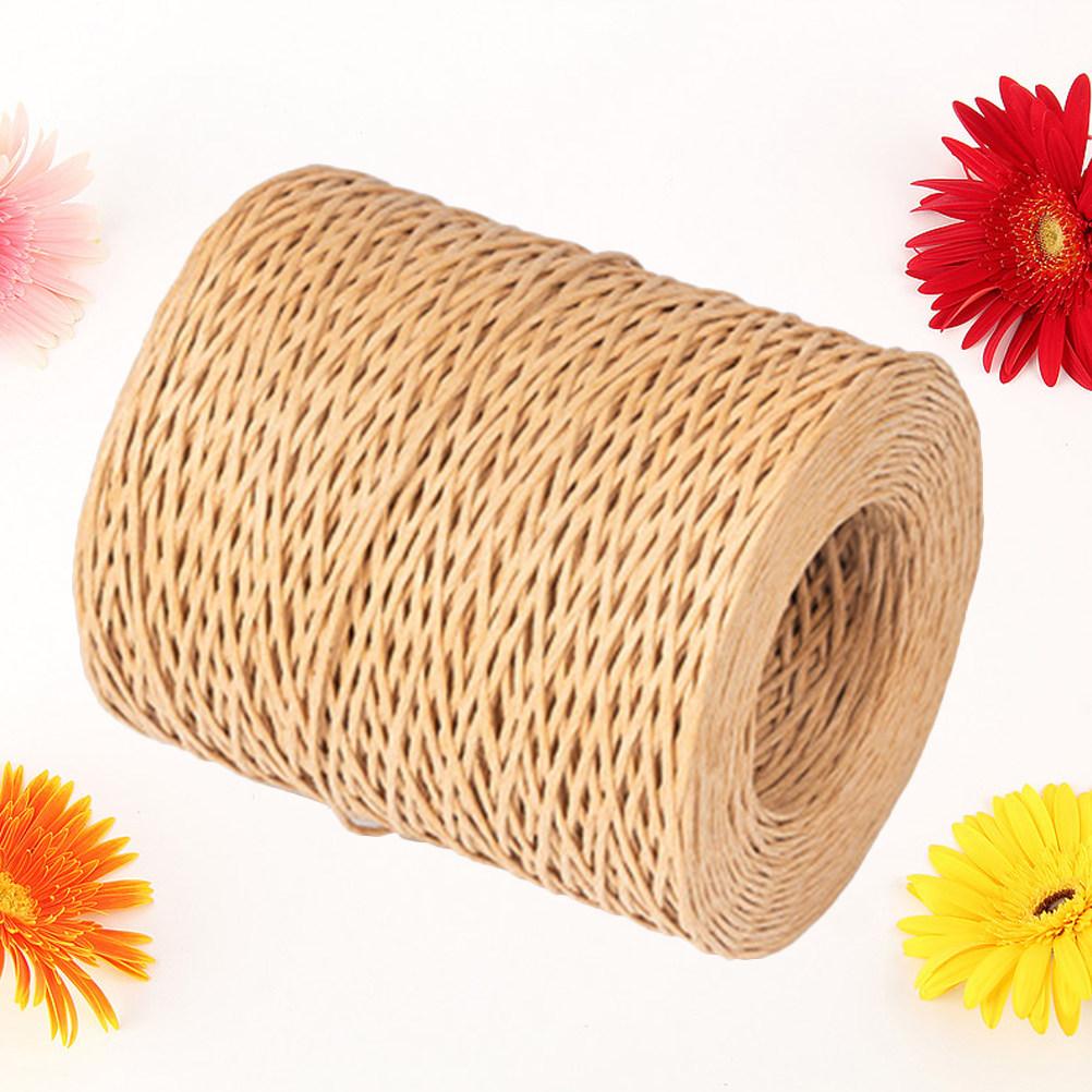 1 Roll 210M Brown Flower Binding Wire Sturdy Flexible Thin Wire for Artificial Flowers Floral Arrangements Gift Wrapping Ribbon