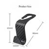 1/2/4Pcs Universal Auto Seat Headrest Hook Storage Hanger Car Carbon Vehicle Back Seat Organizer Holder Car Interior Accessories