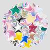 50 Sheets of 3D Three-dimensional Star Graffiti Stickers Creative Star Stickers Water Cup Mobile Phone Waterproof Decorative Stickers