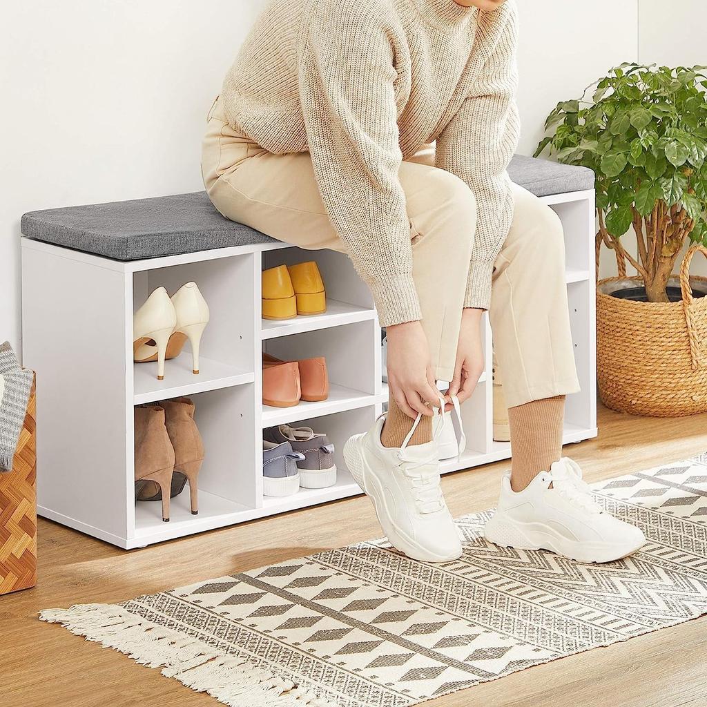 Shoe Cabinet with Seat - LHS010W01