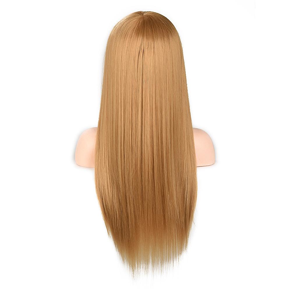 Flecht- und Styling-Mannequinkopf mit gerader Ponyfrisur – Permierbar, Färbbar und Ideal für Friseur- und Schnittübungen
