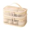 Toiletry Organizer Translucent Travel Cosmetic Bag Large-capacity Makeup Case
