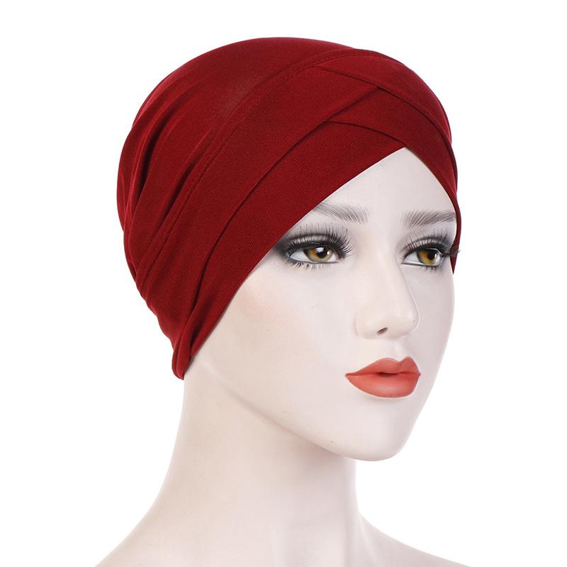 Heldeksel Indre Hijab Caps Muslim Stretch Turban Cap Islamsk Underskjerf Bonnet