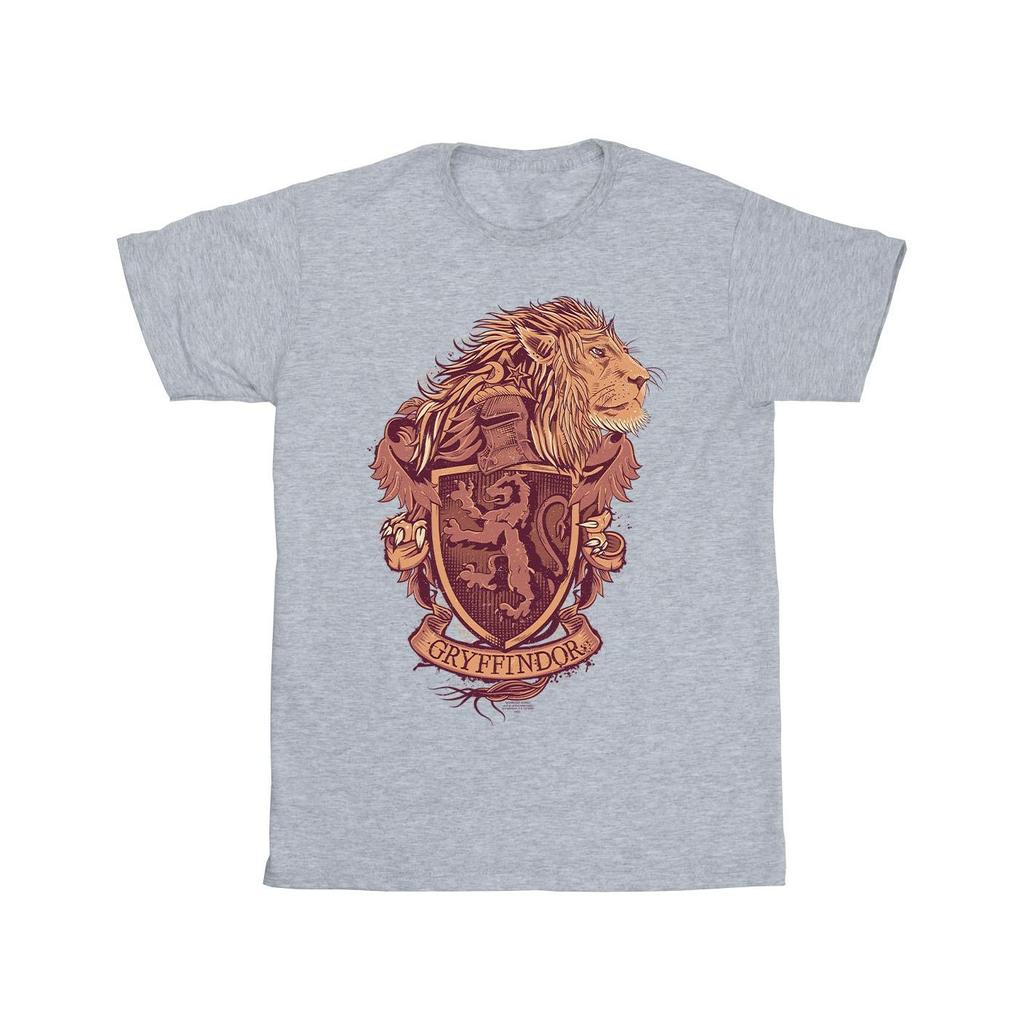 Harry Potter Mens Gryffindor Sketch Crest T-Shirt