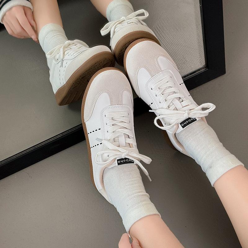 Versatile Lightweight Platform German Training Shoes Women's 2024 New Popular Summer Retro Sports Heightening Casual Board Shoes