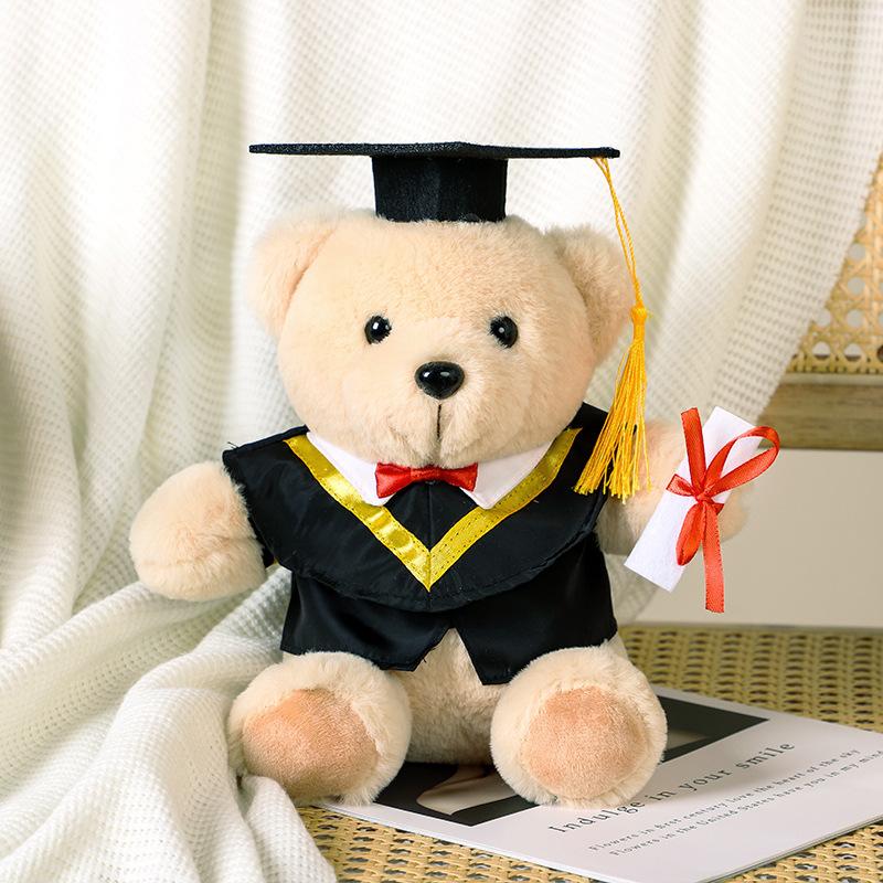 Кукла Доктор Медведь выпускной сезон креативный подарок милая кукла медведь в шляпе доктора 25Cm