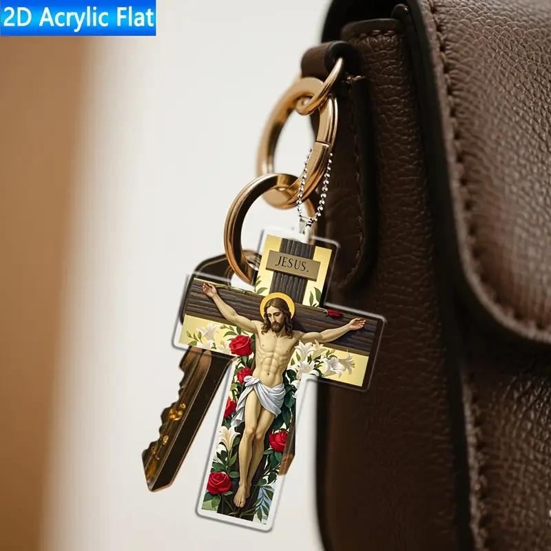 

Дизайн Хреста Ісуса Христа - Багатофункціональні Дзеркала заднього виду для дому та автомобіля, Підвіски для рюкзака - Креативні подарунки для релігійних свят