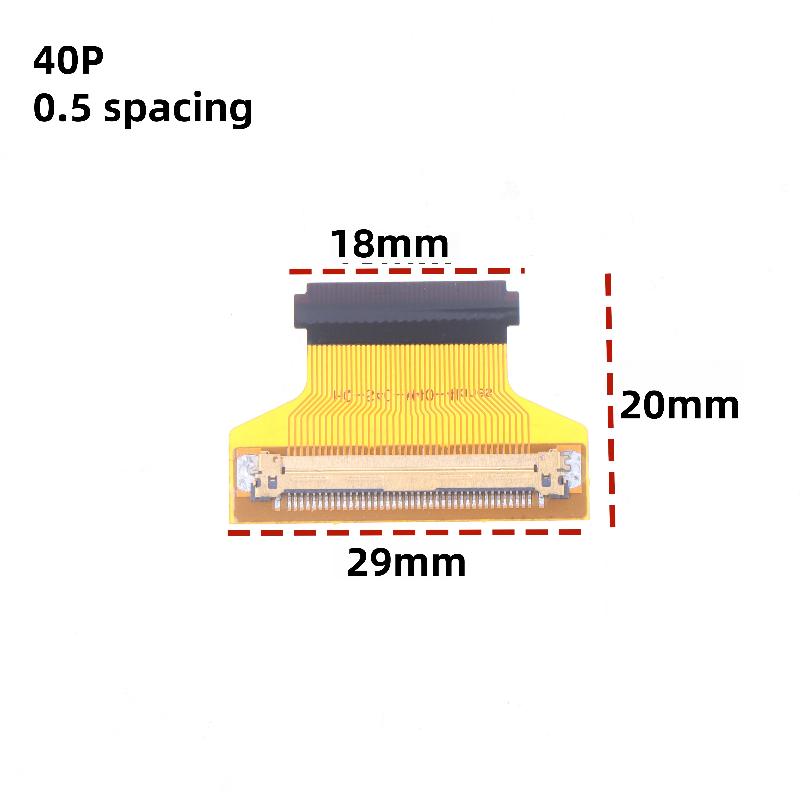 1Pc 51PLVDS LED Screen EDP 30Pin To 40Pin/40Pin To 30Pin Converter Cable 2 Lanes Cord Adapter Connector Laptop Computer Part