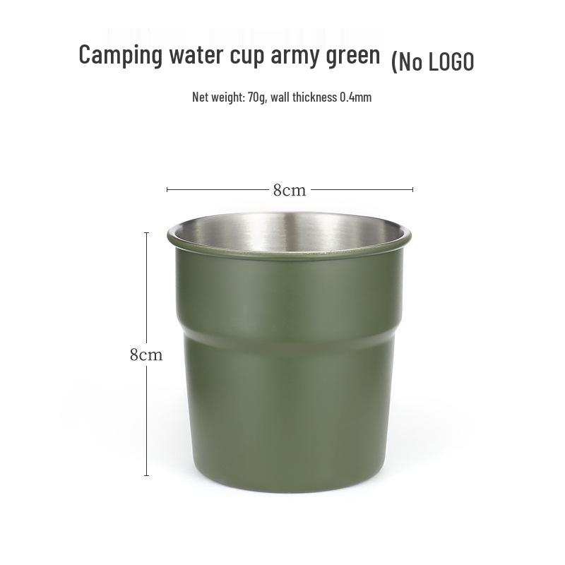 304 Stainless Steel Multi-Purpose Outdoor Cup: Ideal for Camping, Beer, Coffee, Water, and Beverages