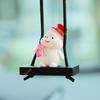 Resin Swinging Santa Christmas Decoration For Car Mirror Home Office Festival Decoration 55KF