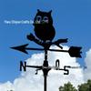 Weather Vane Ornament: Outdoor Wrought Iron Spray-Painted Roof Decoration Metal Craft