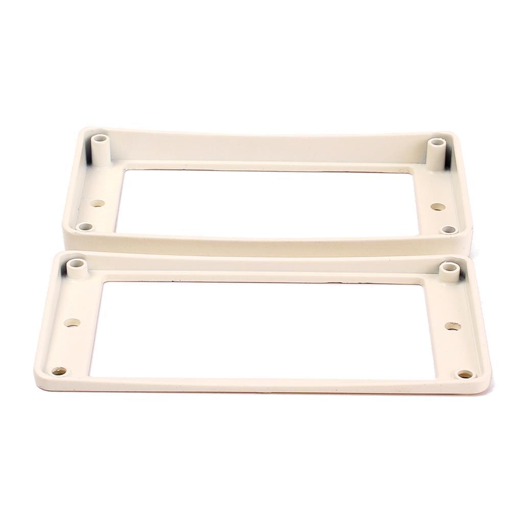 2Pcs Zinc Alloy Humbucker Pickup Mounting Ring Flat Hunmbucker Electric Guitar Pickup Frame Mounting Rings & Screws Kits