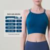 Luxuriöser Lycra Sport-BH mit gekreuztem Rücken und eingebauter Polsterung
