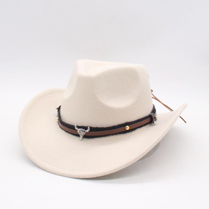 

Denim Calf Head Belt Buckle Decorative Literary And Retro Creative Hat Special Hat Ring Strap one size [d peach cow]