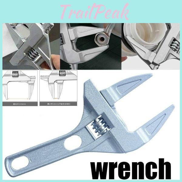 Universal Grip Spanner New Wrench Aluminum Alloy Large Opening Adjustable Wrench Spanner Bathroom Repair