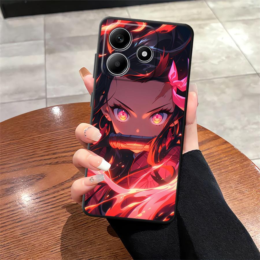 

Мягкий чехол-накладка для телефона для Xiaomi Poco C65 C50 F3 F4 F5 M3 M4 Pro C51 M5 X3 X4 X5 Demon Slayer Аниме Poco X3