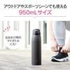 Zojirushi Water Bottle Large Capacity 950ml Selectable Size Easy Clean Seamless Lid 3 Cleaning Points Sports Drink Compatible Insulation Cooling Blue
