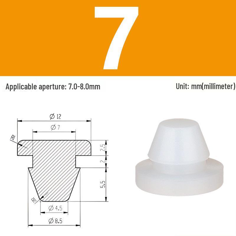 High-Temp Resistant Silicone Rubber Stopper with Card Slot Sealing Cap