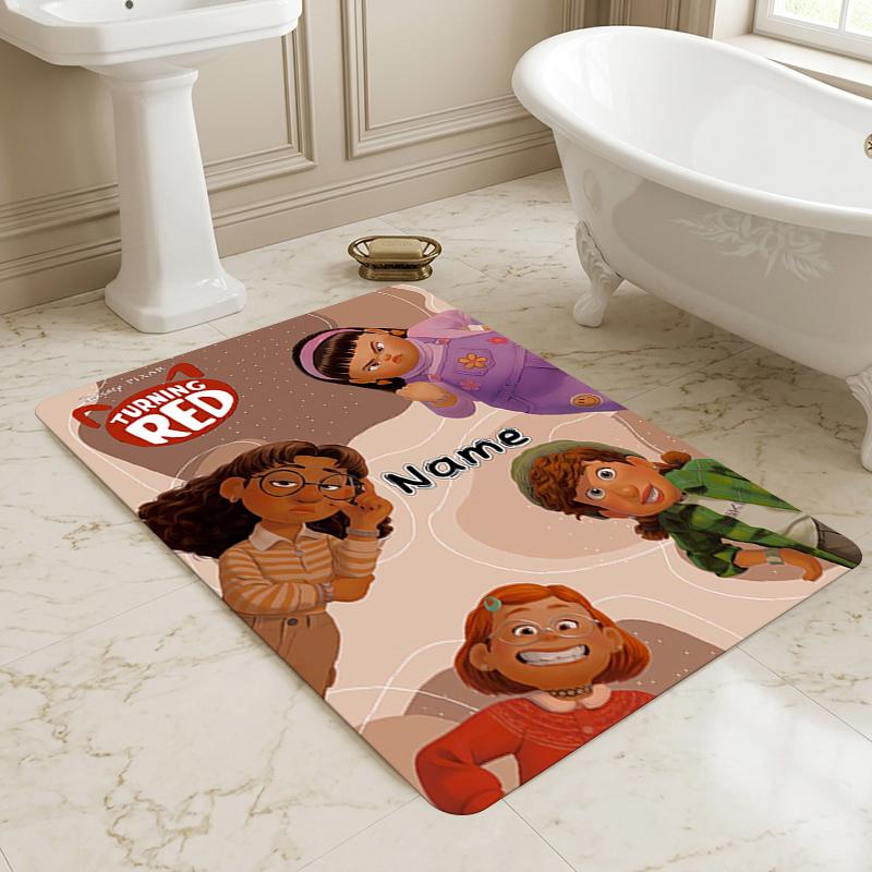 Custom Name Friendship Adventure Living Room Non-Slip Area Rug Soft Carpet for Bedroom Kids Playroom Sofa Office Home Decor Doormat