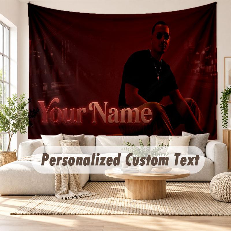 Custom Name Wall Hanging Tapestry,Apache 207 Decorative Backdrop Tapestry For Dorm Home