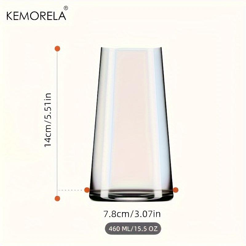 6PCS Highball Glass Whiskey Coffee Cup With Straw 15.5 Oz Juice Drinking Glasses Suitable For Cocktail Beer Glass Drinkware Set