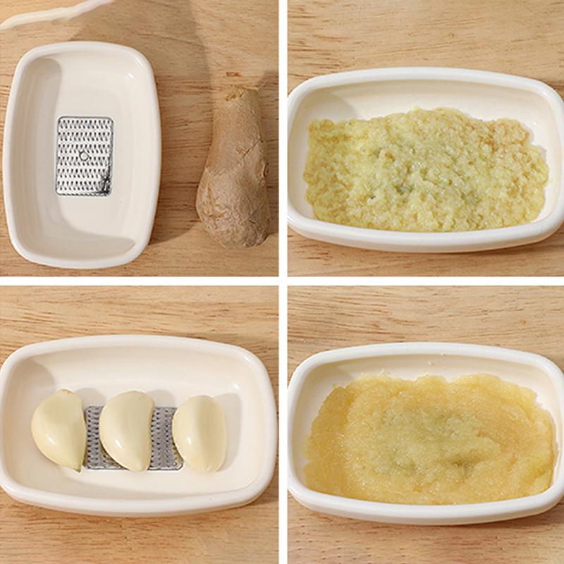 Manual Garlic Ginger Grater Wasabi Grater Crusher Convenient Wear-Resistant Ginger Grinding Masher Kitchen Tool