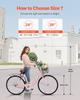 26-Zoll Cruiser Fahrrad 1-Gang Rosa Beach Cruiser Fahrrad mit Korb