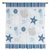 Ocean Striped Starfish Shell Jellyfish Coral Conch Blue Sheer Curtains Living Room Window Curtains Kitchen Tulle Voile Curtains
