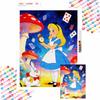 Diamond Painting Kit Full Diamond Round Alice Wonderland Home Decor Craft Gift