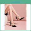 Stylish High Heel Sandals With Shine Pu Material For Elegant Office Wear