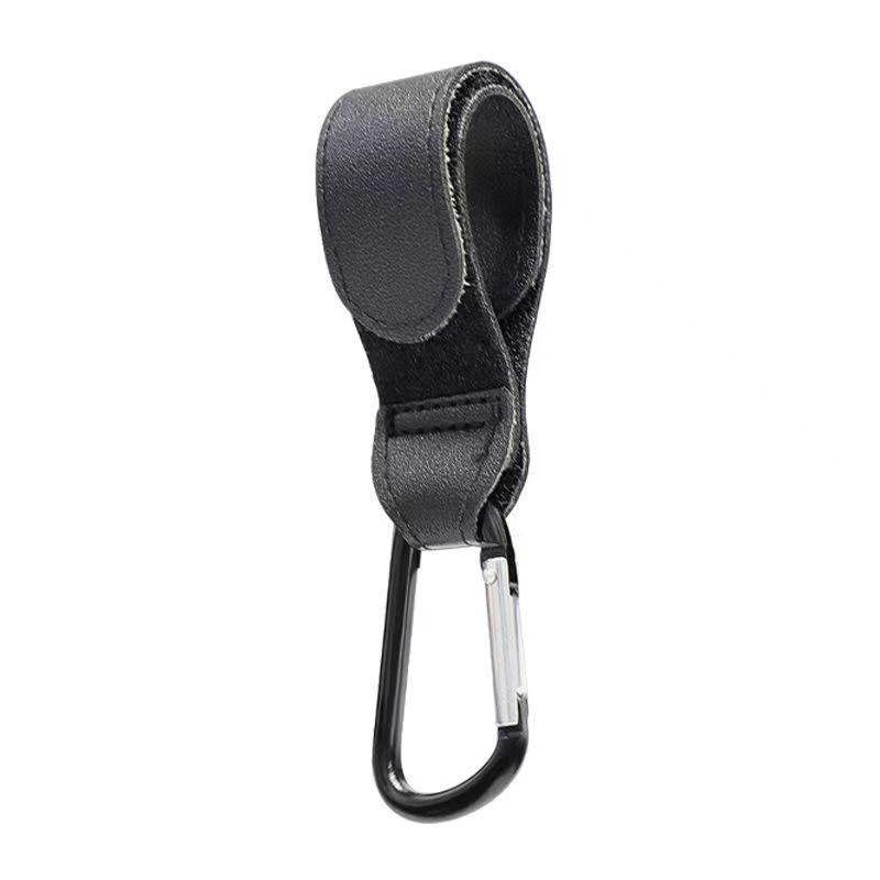 Multi-Functional Velcro Leather Hook: Stroller & Dog Walking Essential with Buckle