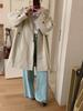 2026 Spring Korean Style Women's Hooded Windbreaker: Simple, Fashionable, Plain, Single-Breasted, Casual Mid-Length Jacket