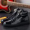 Fashion 2025 Street Male High-top Shoes Fashion Men's Casual Shoes Mirrored Trendy Men's Board Shoes Casual Sneakers Zapatos Para Hombre