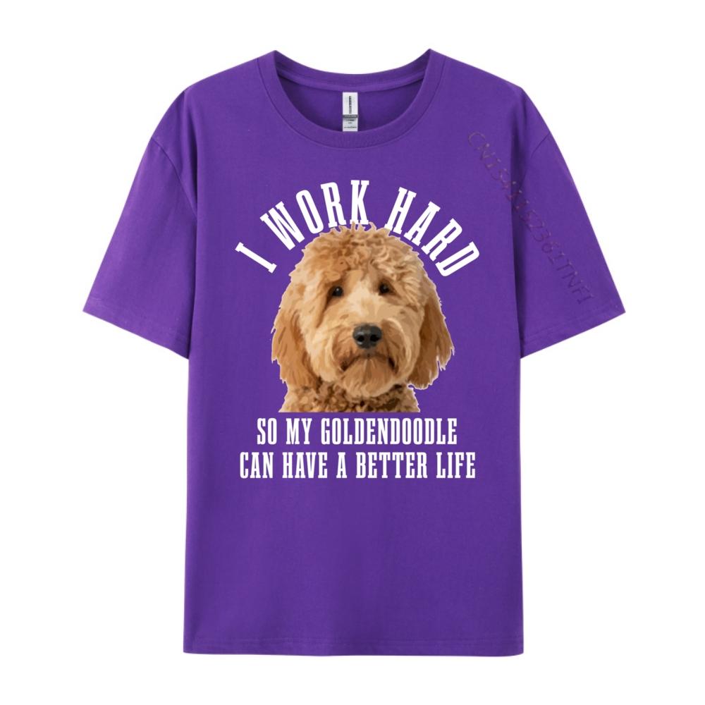 Goldendoodle Mom Doodle Dog Dad Designer T Shirt Luxury TShirt Big And Tall Graphic Tee Original Mens TShirts Creative