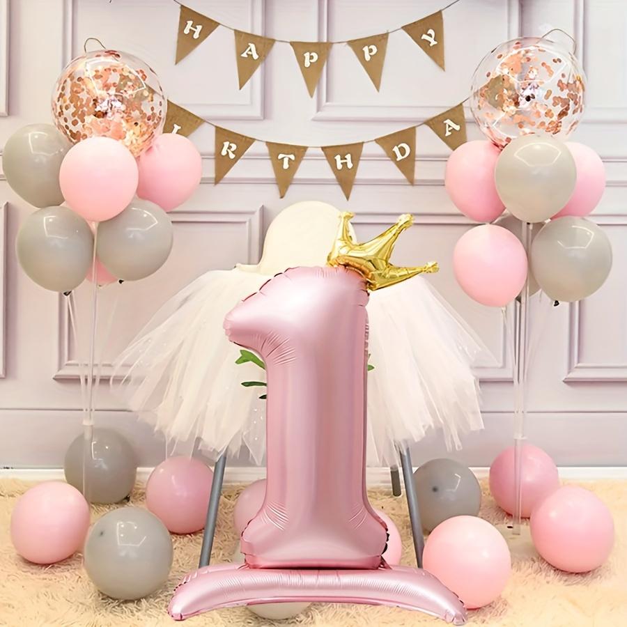 40 Inch Birthday Number Ballons Princess Birthday Pink Crown Balloons Wedding Party Ballons Decoration Birthday Number Balloon